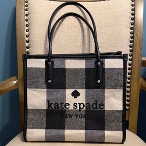 Kate Spade New York Plaid “Ella” Tote